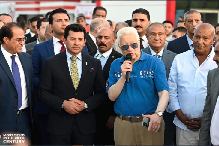  مرتضى منصور وأشرف صبحي - صورة أرشيفية